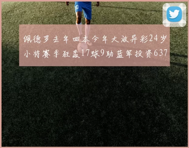 佩德罗去年回本今年大放异彩24岁小将赛季狂轰17球9助蓝军投资6370万回报丰厚