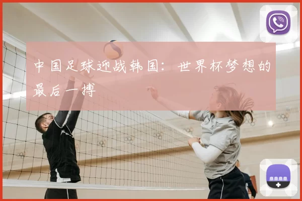 中国足球迎战韩国:世界杯梦想的最后一搏